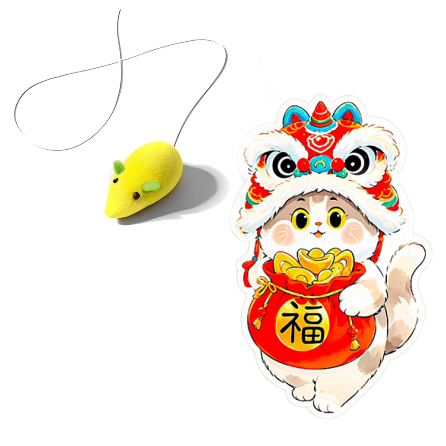 Self-Adhesive Cat Scratcher with Random Hanging Cat Toy Wall Mounted Felt Cat Scratch Mat Cats Scratcher Pad Carpet Cat Supply